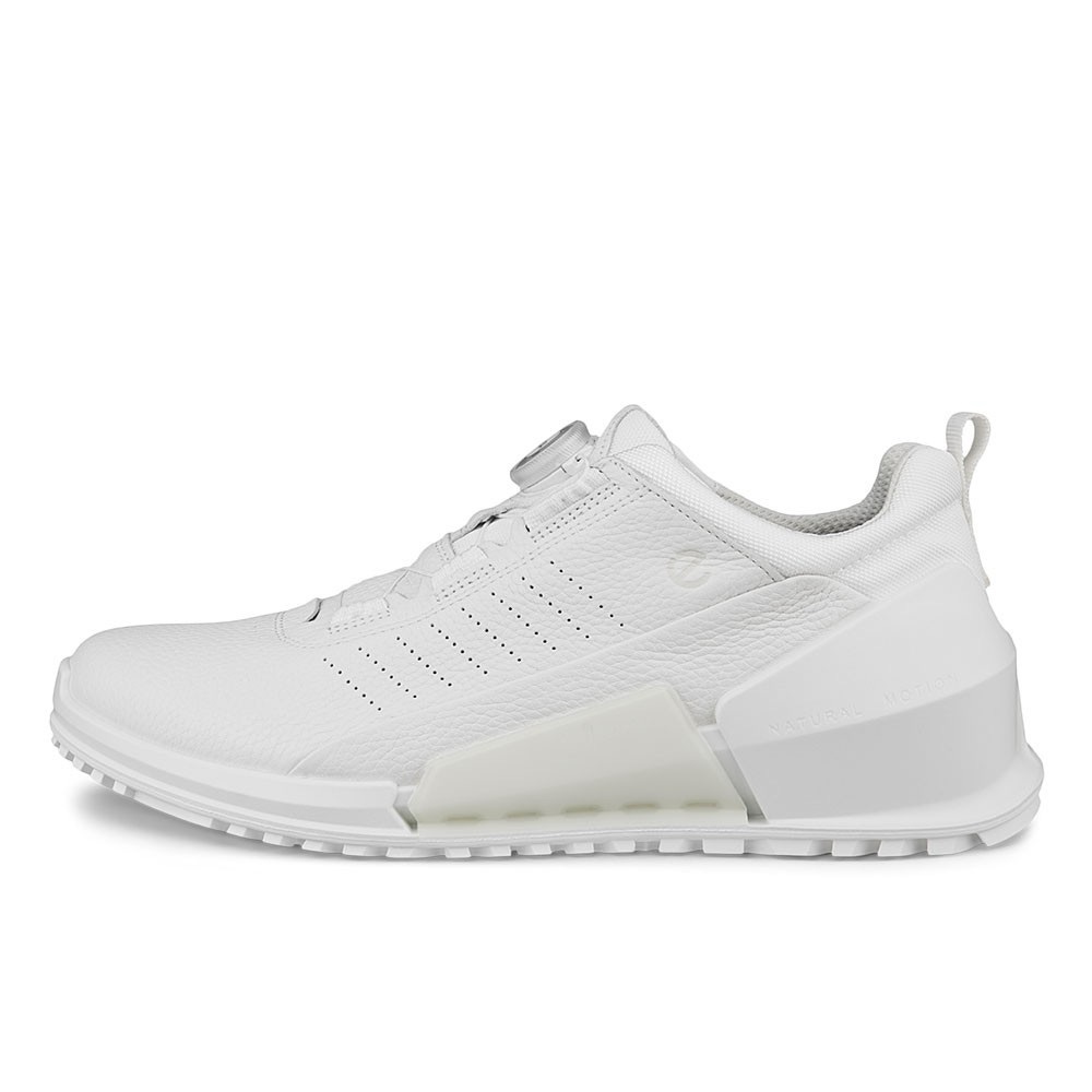 ECCO Biom 2.0 Boa Men's Leather Sneaker SZ 43 in white